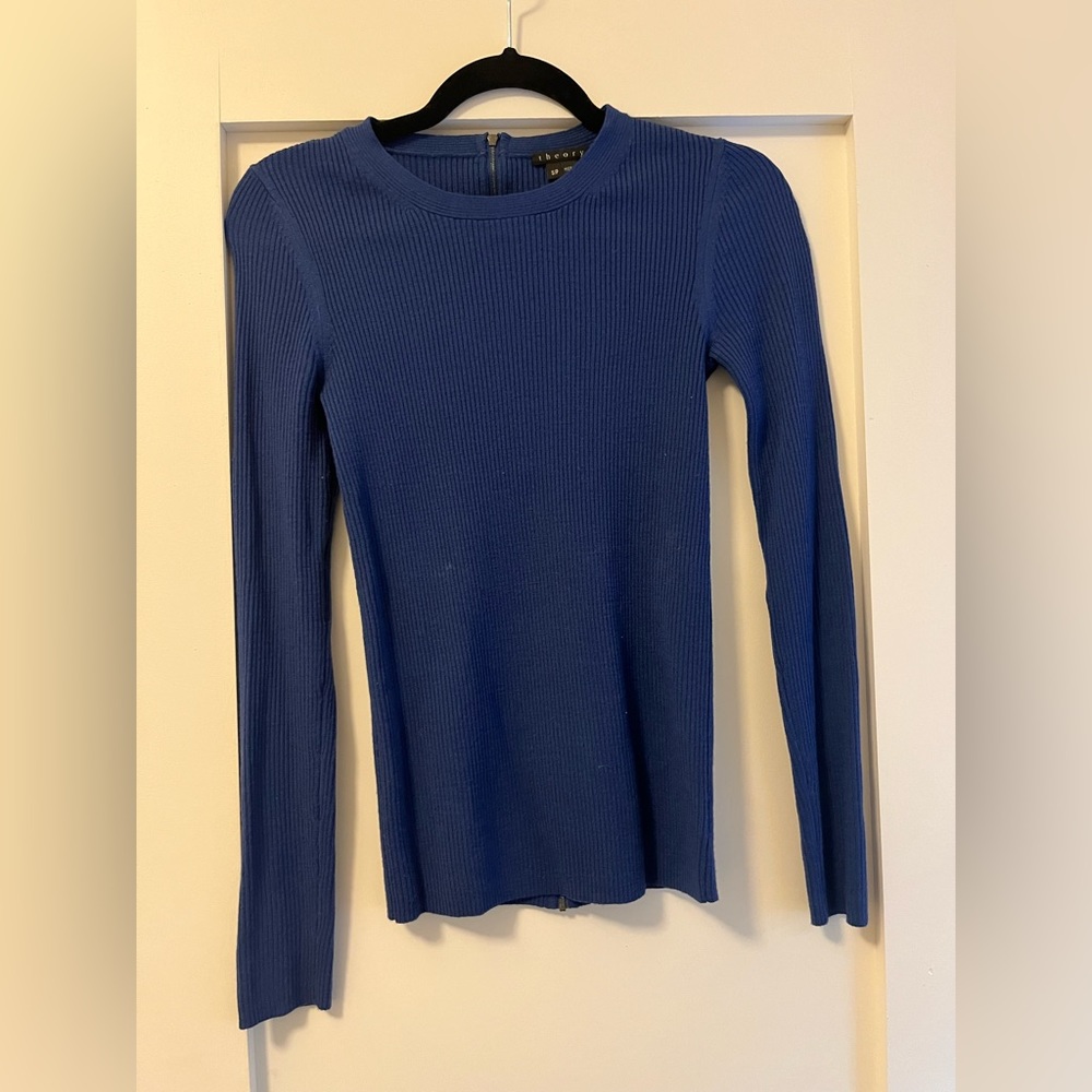 Theory Sweater Back Zip